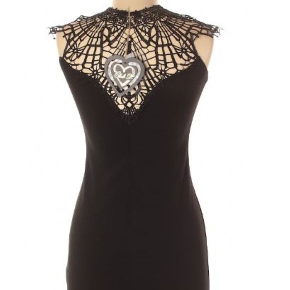 Black Lace Neckline Dress - NWT - Picture 2 of 6